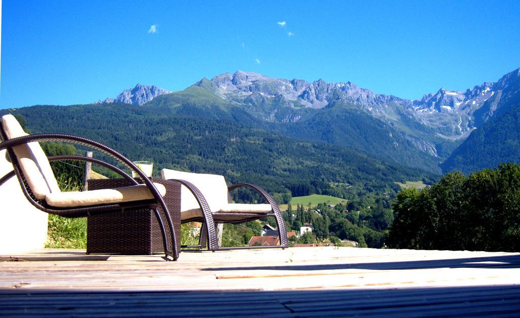 Gite Au Coeur Du Chalet En Belledonne Vers Prapoutel Les 7 Laux Sainte-Agnès Szoba fotó